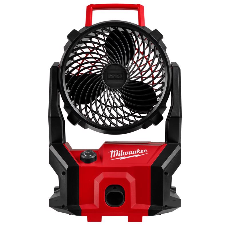 Milwaukee m18 fan run time sale