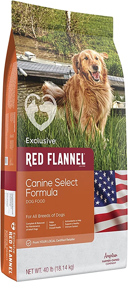 Red flannel dog fashion food tractor supply