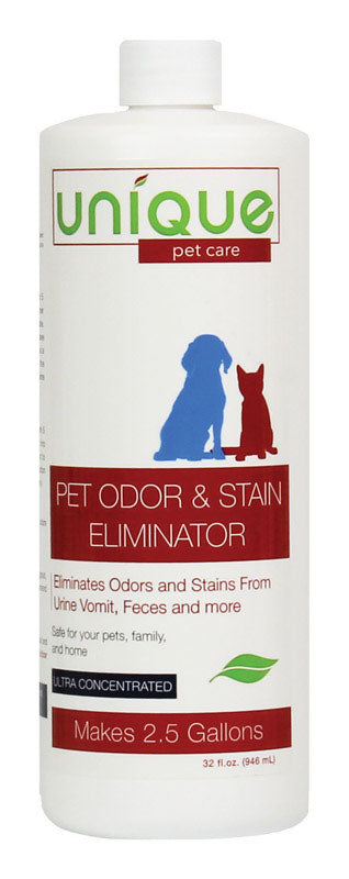 Unique Concentrated Pet Odor Stain Remover 32 oz