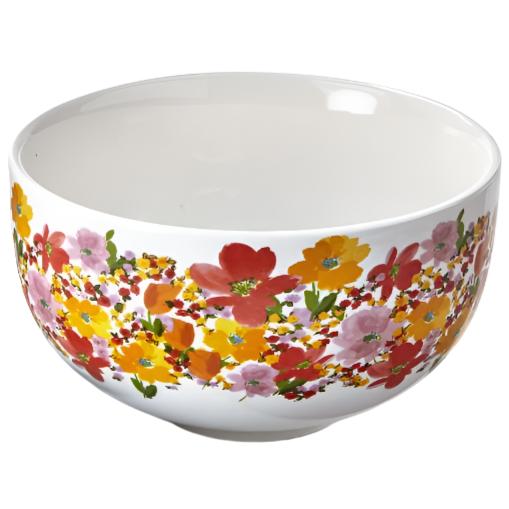 Stoneware Springtime Floral Snack Bowl - 5.5"