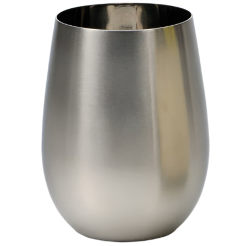 RSVP Stemless Stainless Steel Wine Glass - 18 oz.