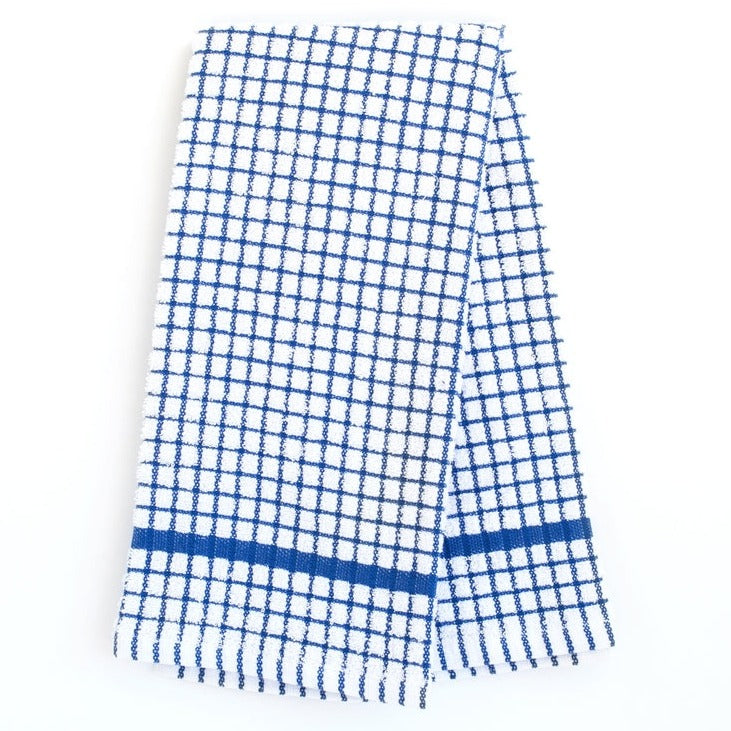 Grid Pattern Terry Kitchen Dishtowels - 20" x 30"