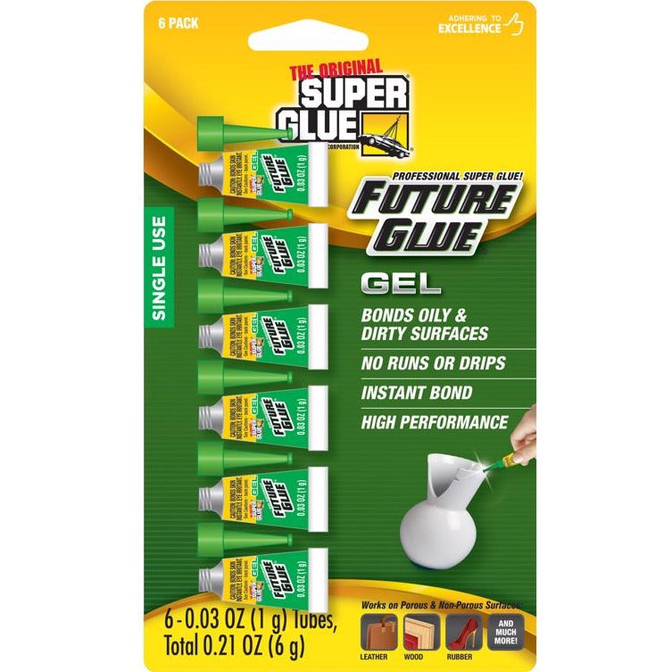 Super Glue All Purpose Glue Single Use Mini Tubes - 6 pc.