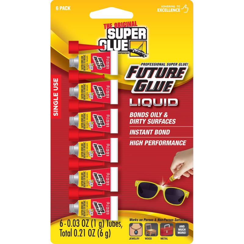 Super Glue All Purpose Glue Single Use Mini Tubes - 6 pc.