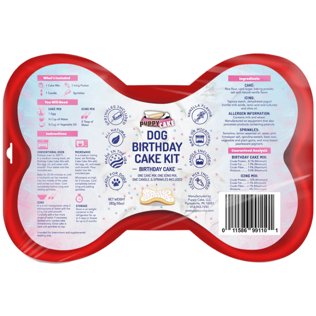 Puppy Cake Birthday Cake Kit for Dogs - 10 oz.