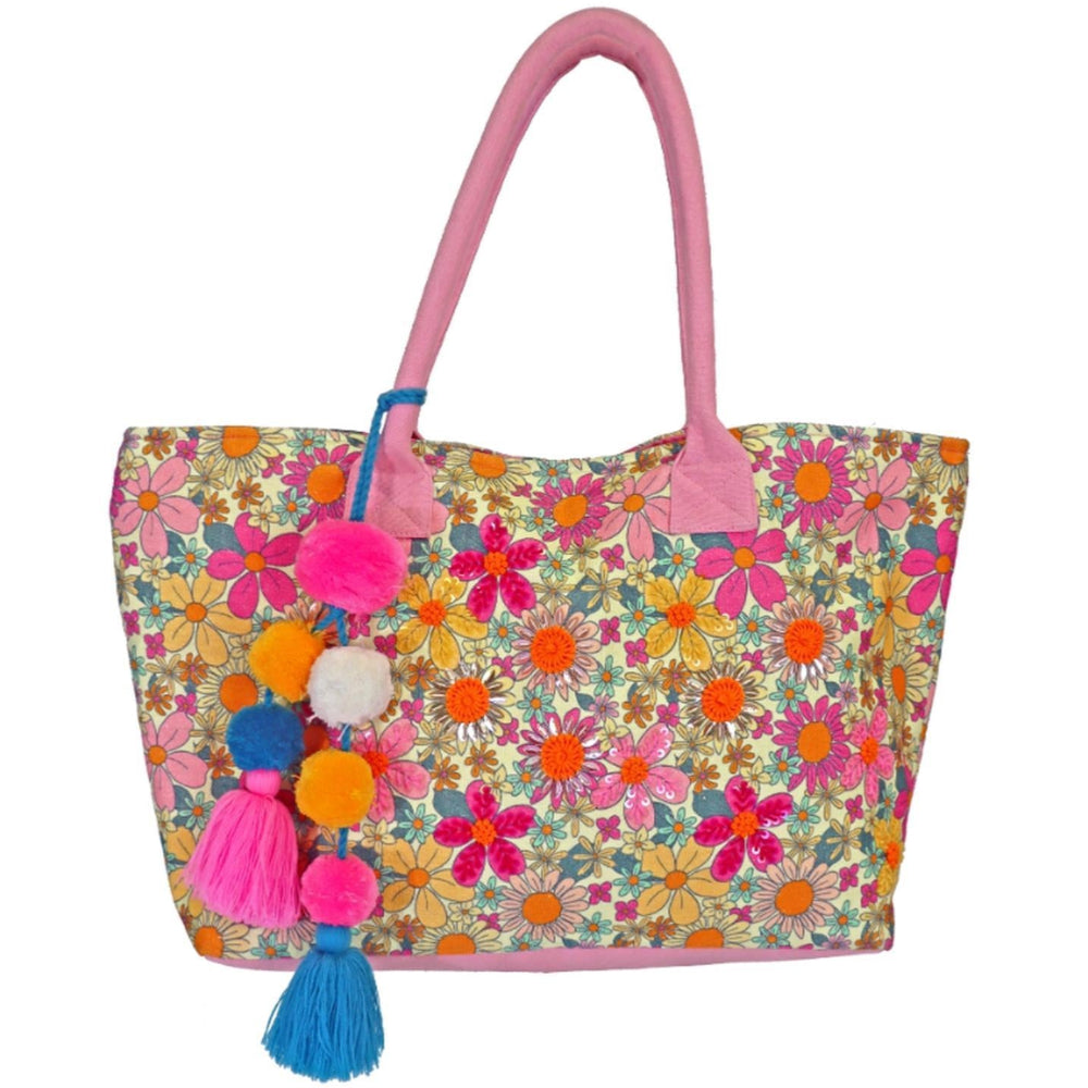 Jane Marie Full-Size Cotton Tote Bag - 22" x 12.5"