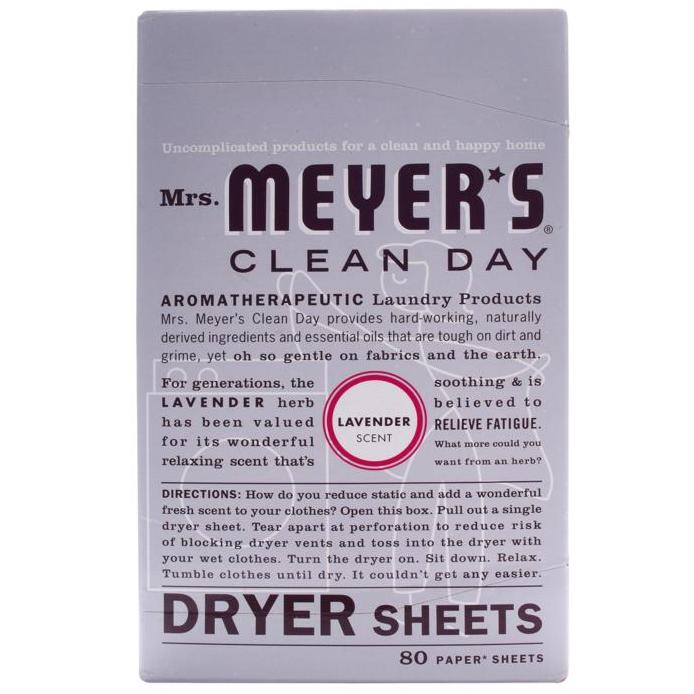 Mrs. Meyer's Clean Day Dryer Sheets - 80 pc.