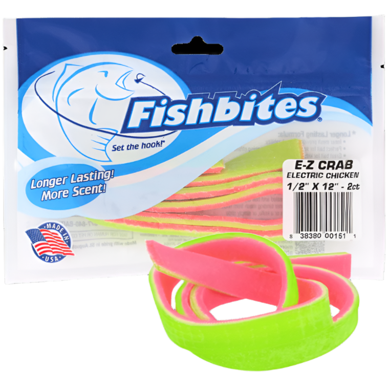 Fishbites E-Z Footlong Bait Strips (Crab) - 2 pc.