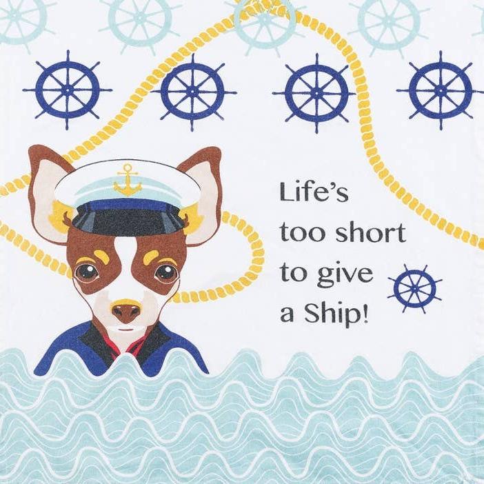 Nauti Dog Nautical Tea Towels