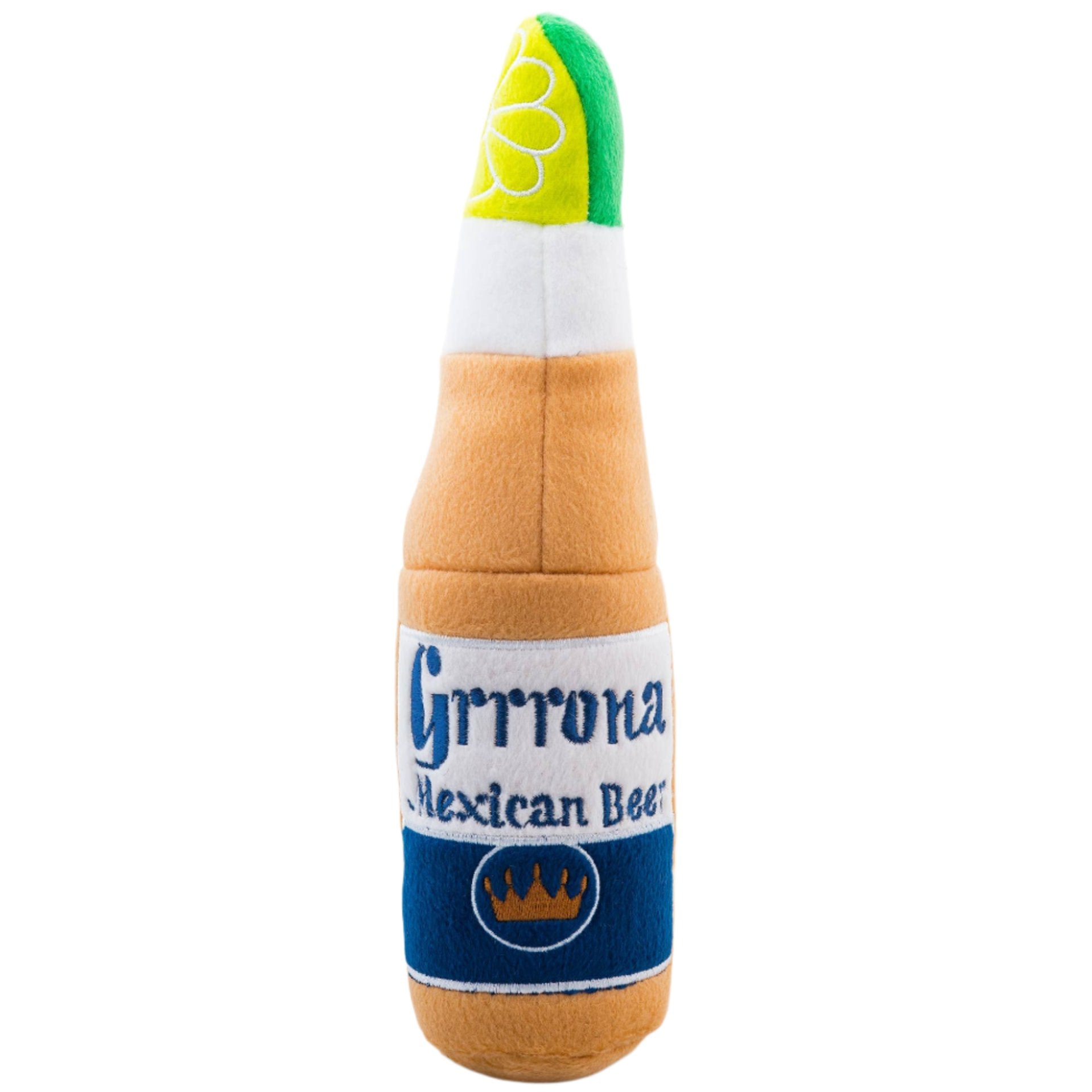 "Grrrona" Plush Beer Bottle Dog Toy