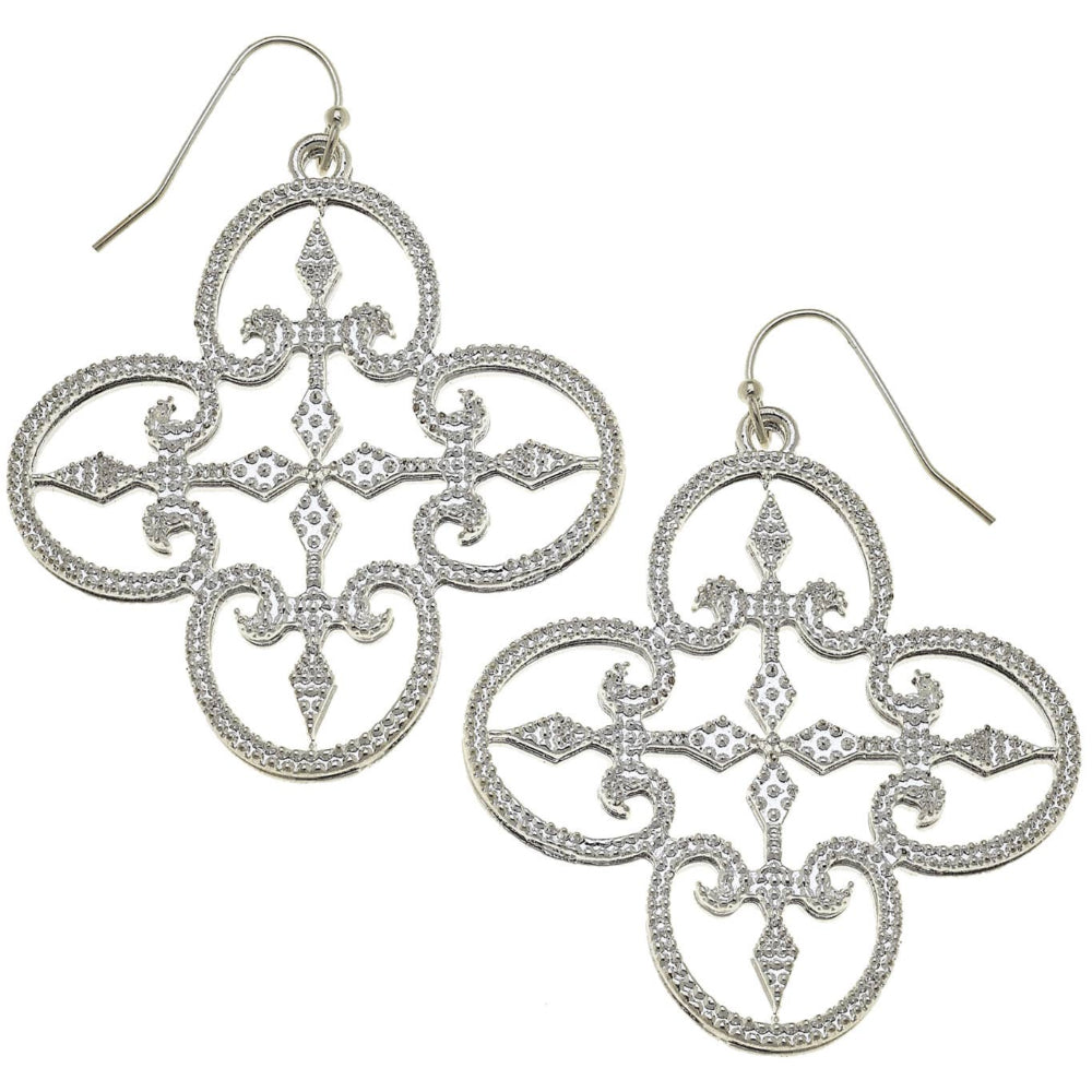 Susan Shaw Silver Filigree Earrings