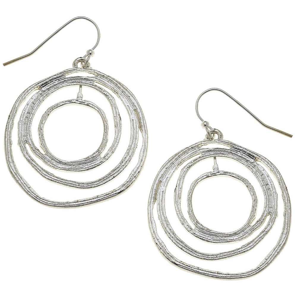 Susan Shaw Silver Filigree Cut-out Earrings