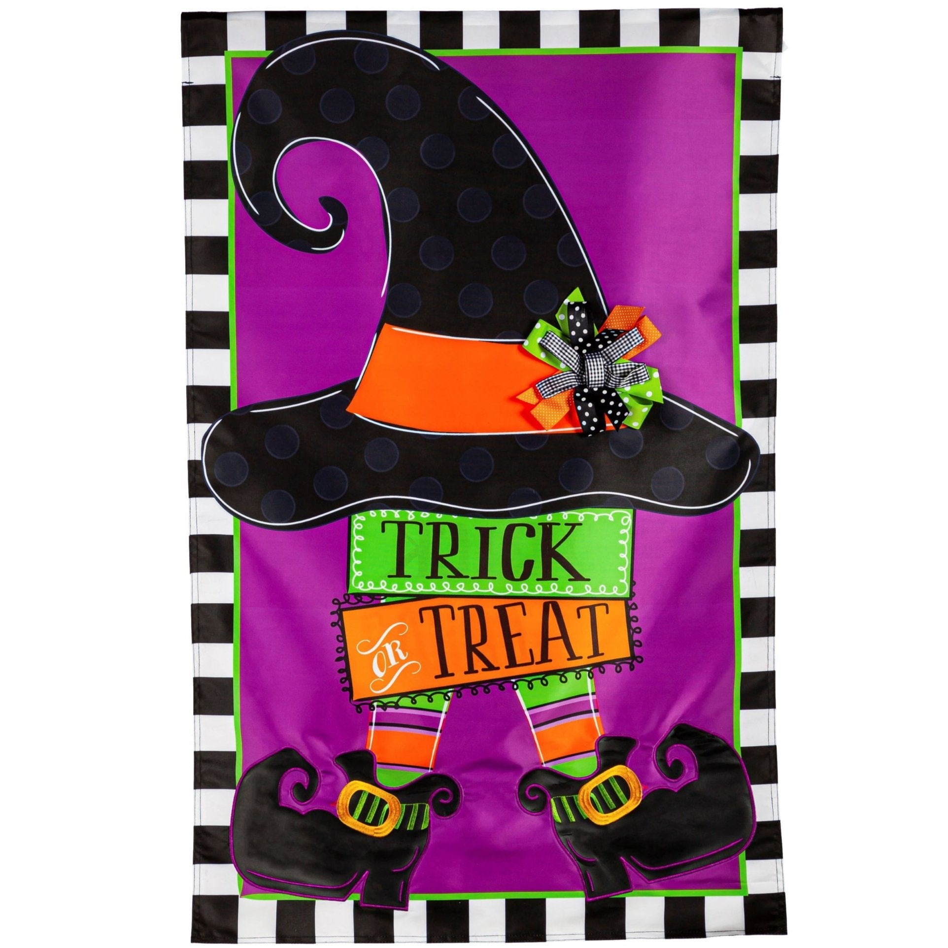 Trick-or-Treat Witch Hat House Flag - 28" x 44"