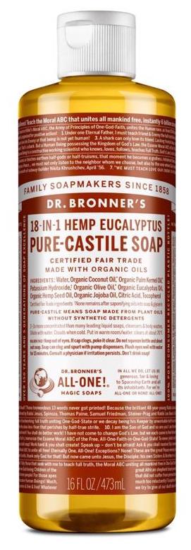 Dr. Bronner's Organic Fair Trade Pure-Castile Liquid Soap