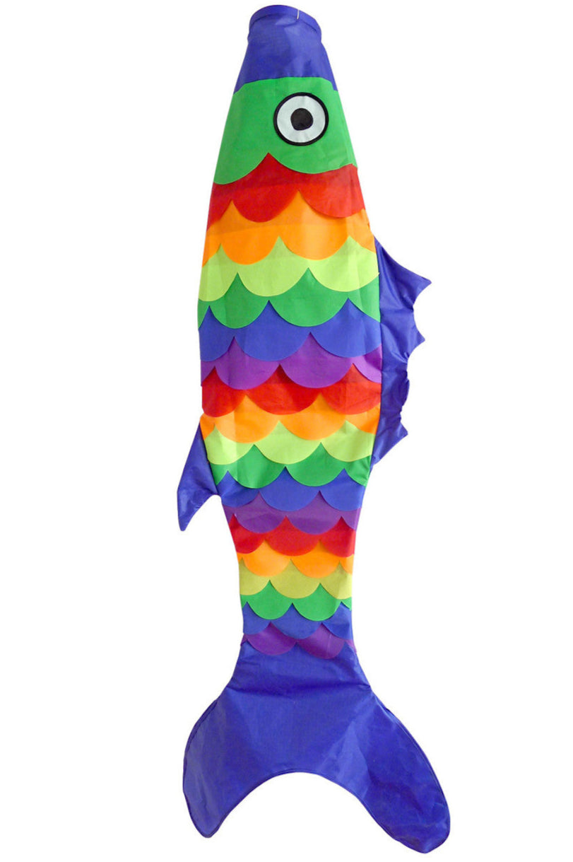 Briarwood Lane Classic Rainbow Fish Windsock - 55"