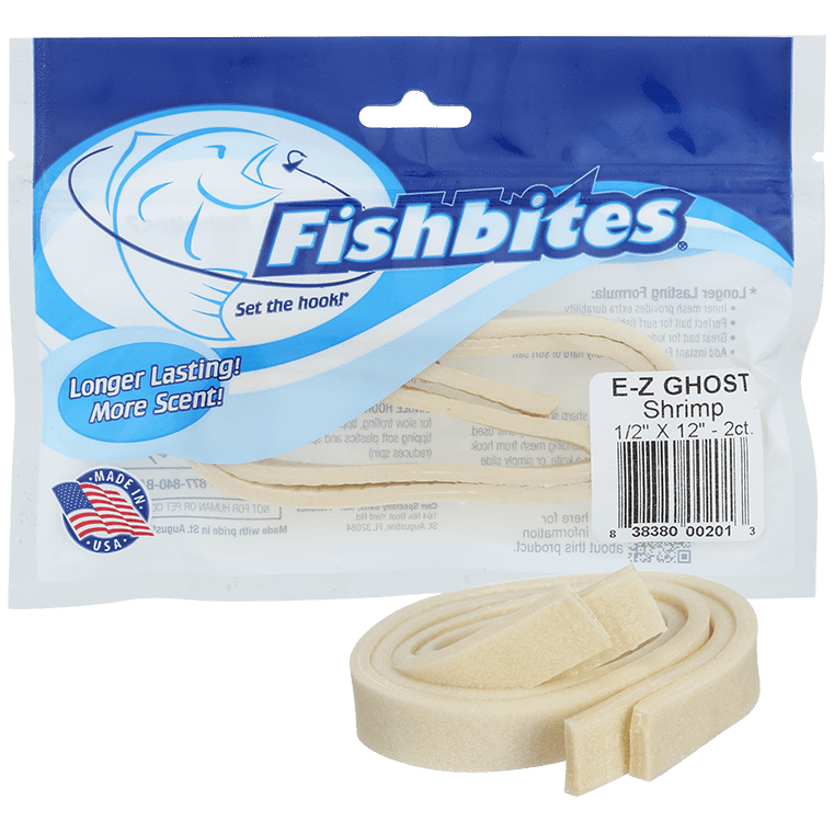 Fishbites E-Z Footlong Bait Strips (Ghost Shrimp) - 2 pc.