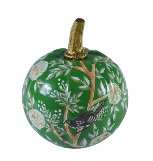 Green Chinoiserie Pumpkin