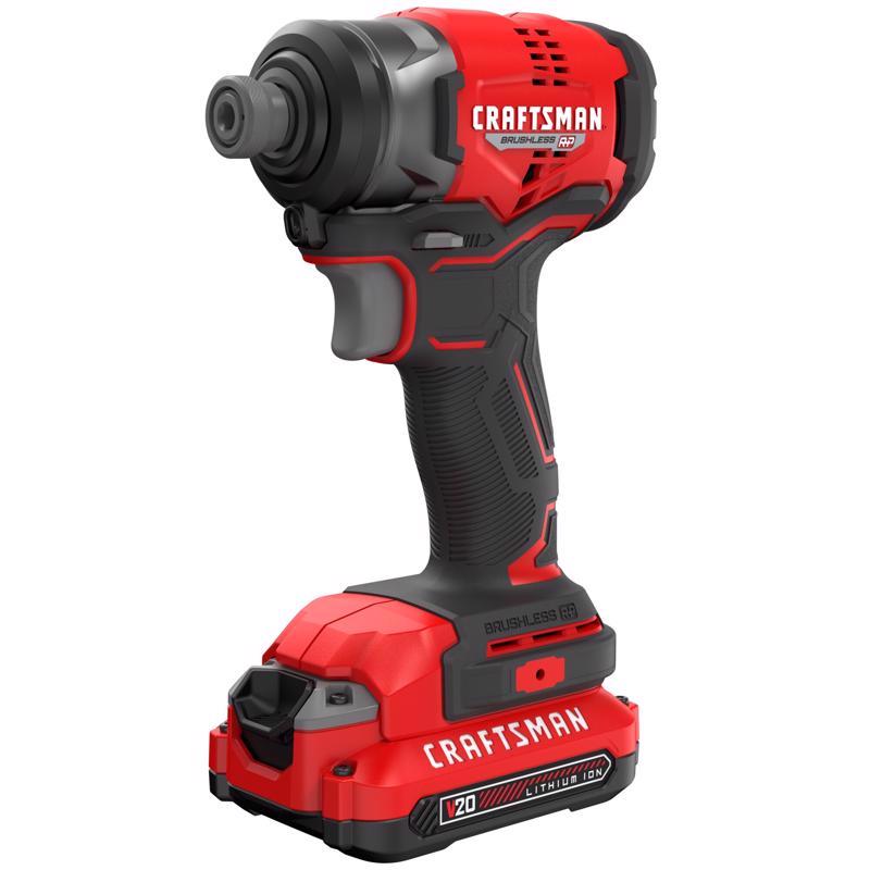 Craftsman V20 1/4" Cordless Impact Driver (w/ Battery & Charger)