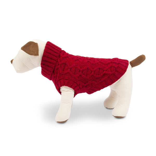 Harry Barker Chunky Knit Red Dog Sweater