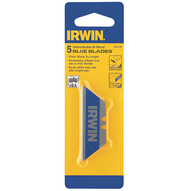 Irwin Bi-Metal Heavy Duty Replacement Razor Blades - 5 pc.