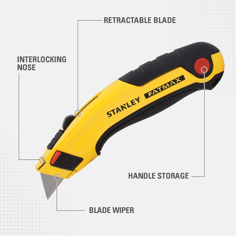 Stanley FatMax Retractable Utility Knife - Black/Yellow