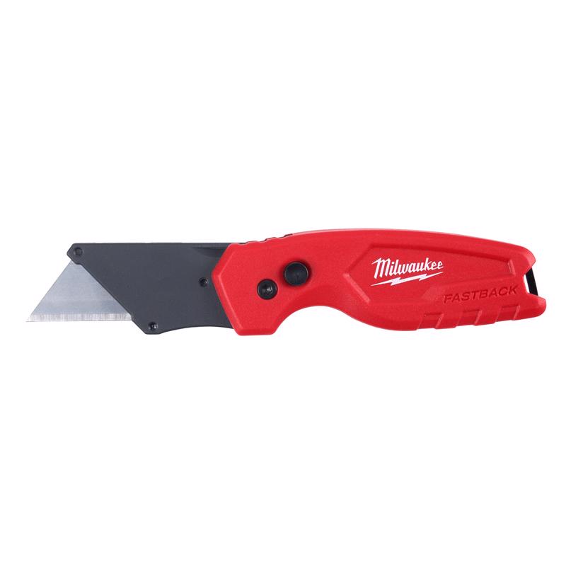 Milwaukee Fastback Press and Flip Folding Compact Utility Knife - 6.15"