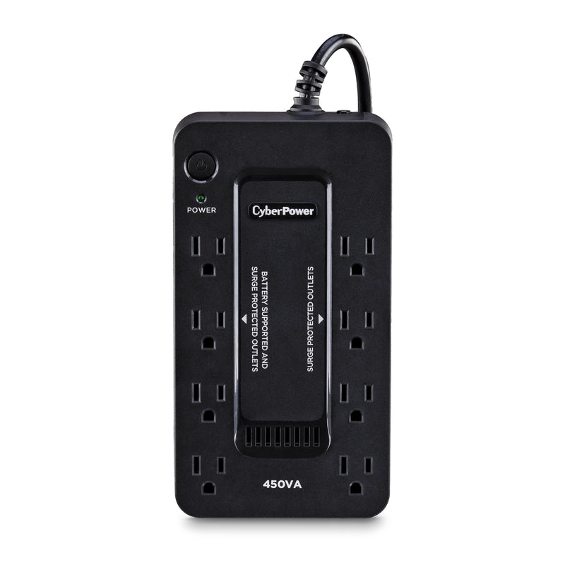 PC Battery Backup, 8 Outlets - 450VA