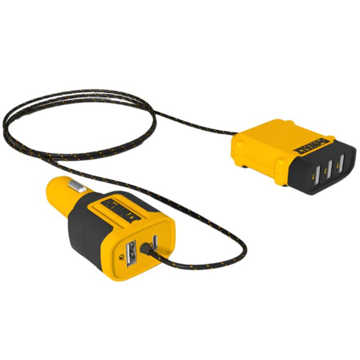 DeWalt 5-Port Front & Back Seat Mobile USB Car Charger