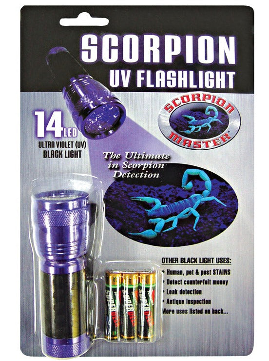 Ultraviolet LED Scorpion Flashlight