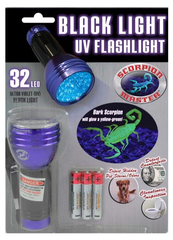 Ultraviolet LED Scorpion Flashlight