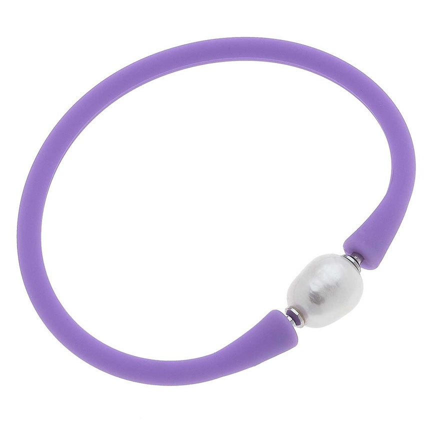 Bali Freshwater Pearl Silicone Bracelet