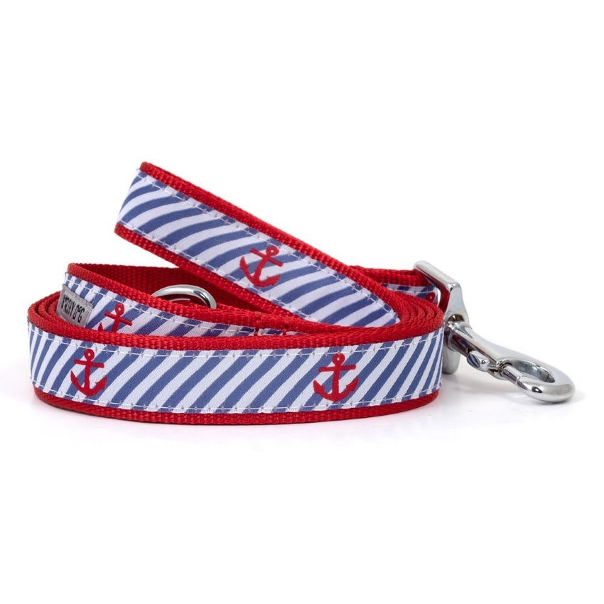 Worthy Dog Leash - Navy Stripes