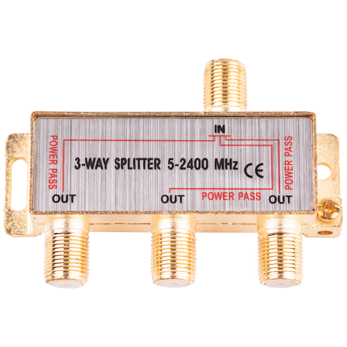 Monster 75 Ohm / 2 GHz Coaxial TV Splitter (3-Way)