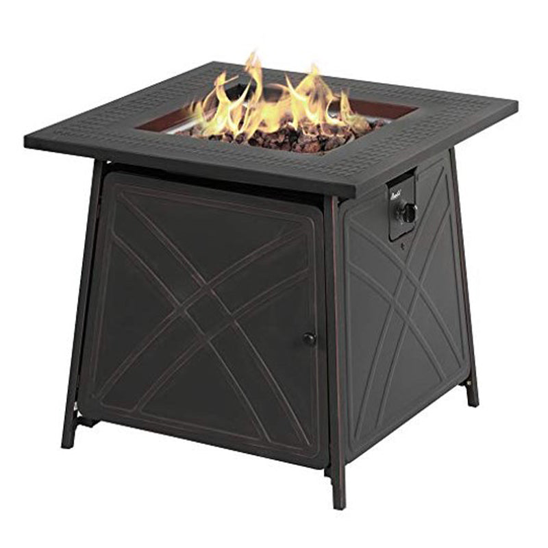 Square Propane Fire Pit - 28"