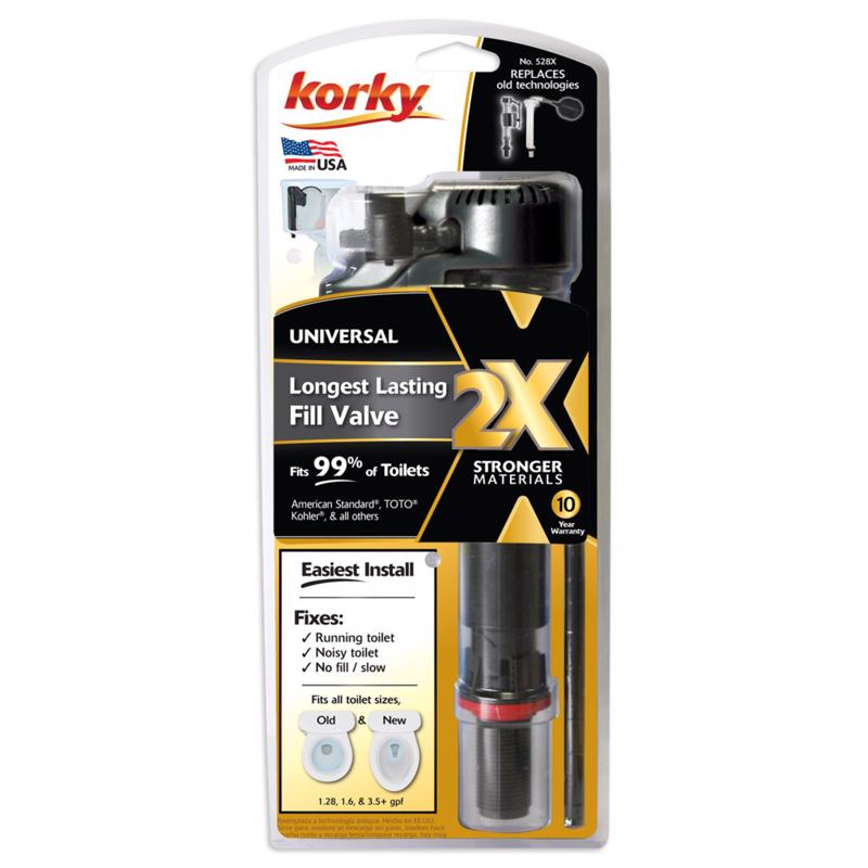 Korky 2X Toilet Fill Valve (Universal)