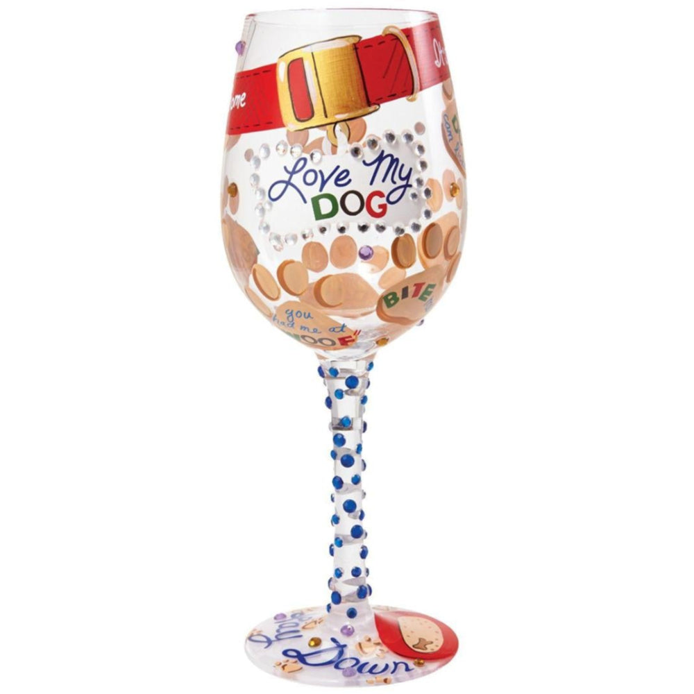 Lolita Hand-Painted Wine Glasses - 15 oz.