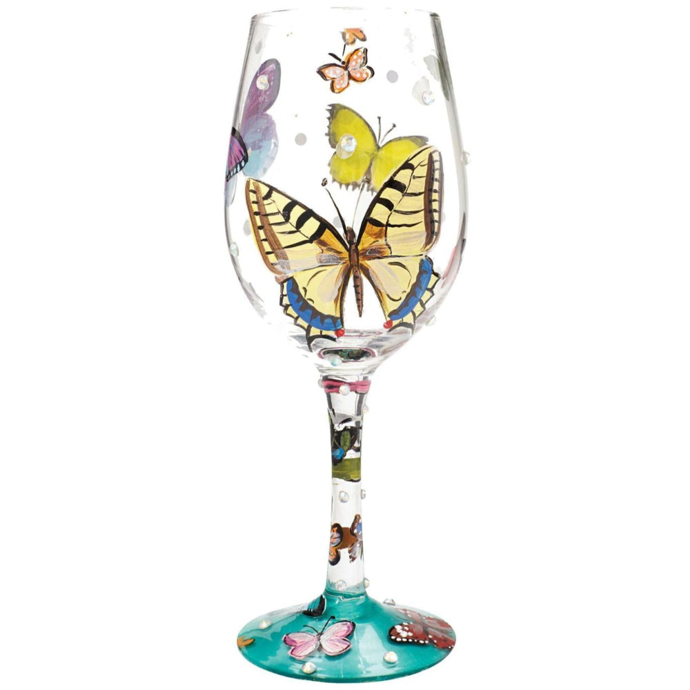 Lolita Hand-Painted Wine Glasses - 15 oz.