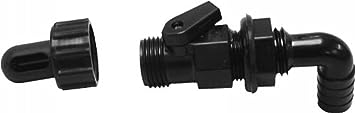 Screw On Aerator Spray Head - 90° With Shut Off Valve