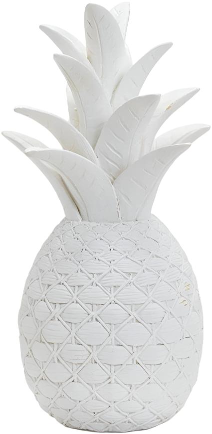 White Resin Pineapple Figure - 16"