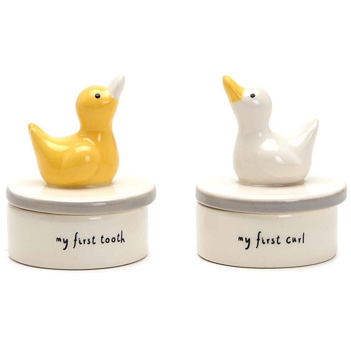 Lucky Duckie Baby's First Tooth & Curl Keepsake Boxes