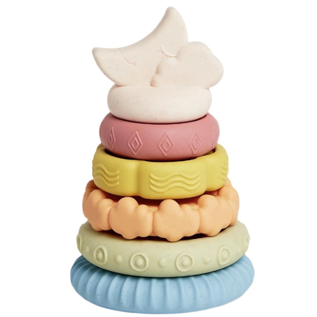 "Love You to the Moon" Teething & Stacking Toy - 6 pc.