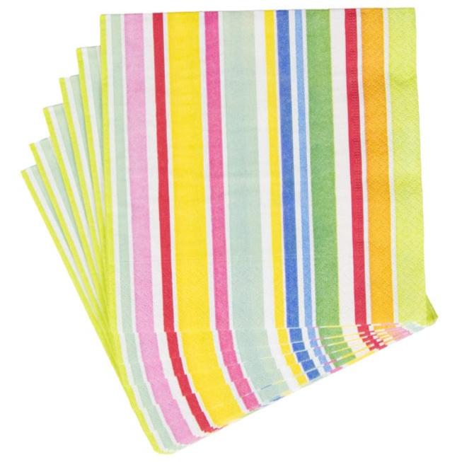 Cabana Striped Paper Napkins