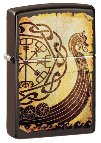 Viking Warship Design Zippo Lighter