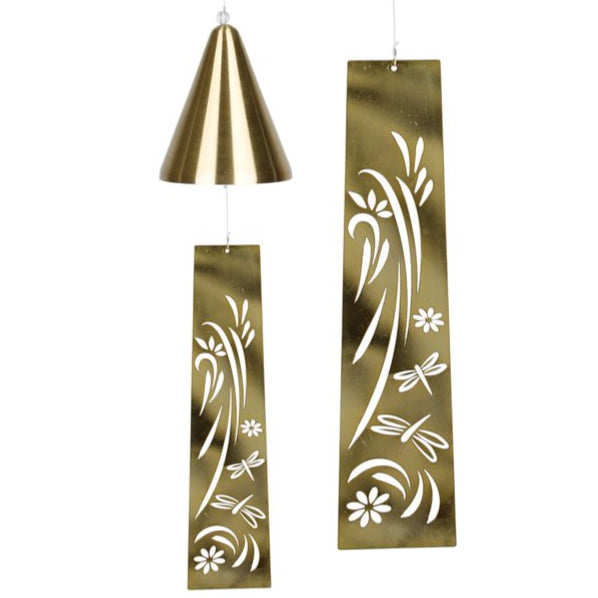 Brass Dragonfly Dream Bell Windcatcher - 13.5"