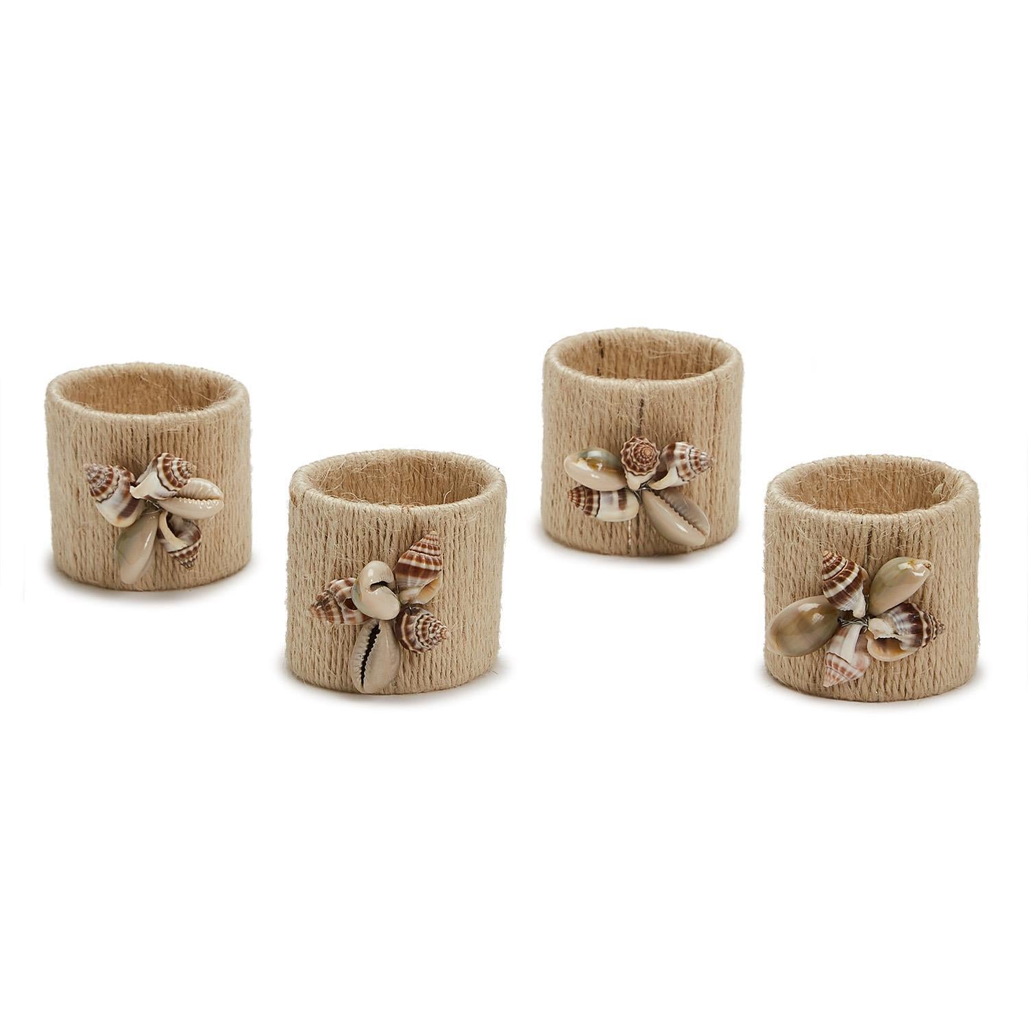 Seashell Napkin Rings - Set of 4