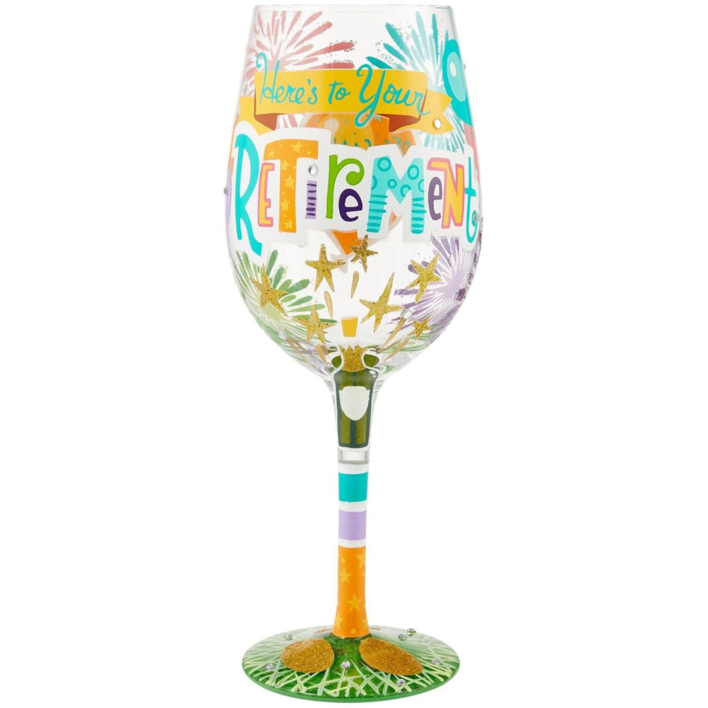 Lolita Hand-Painted Wine Glasses - 15 oz.