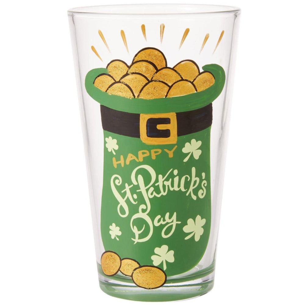 Lolita Hand-Painted St. Patrick's Day Beer Pint - 16 oz.