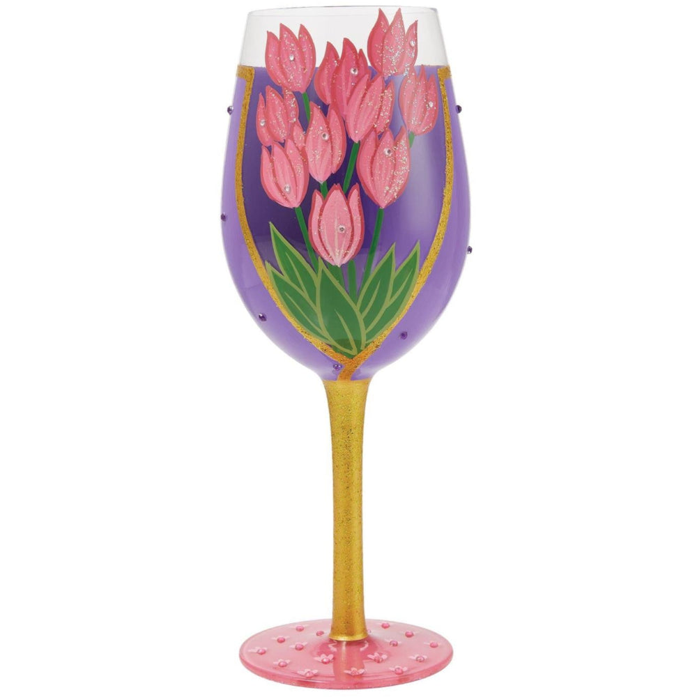 Lolita Hand-Painted Wine Glasses - 15 oz.