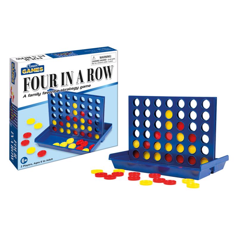 Classic Four-in-a-Row Tabletop Game Set