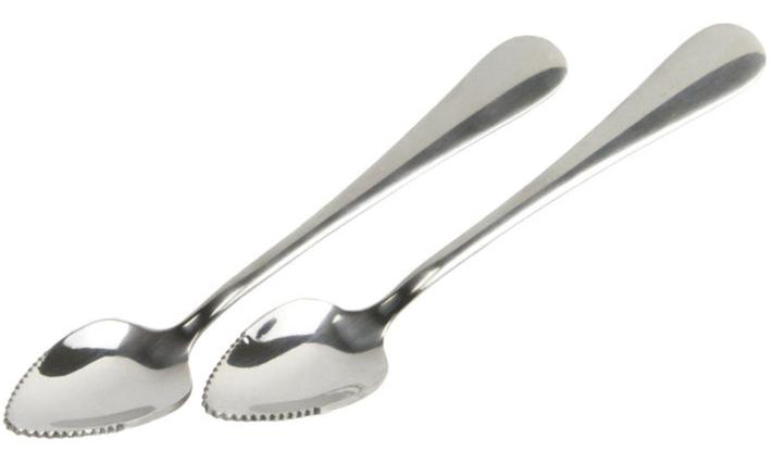 Chef Craft Stainless Steel Serrated Grapefruit Spoons - 2 pc.